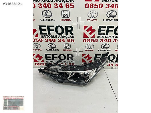 TOYOTA COROLLA SOL FAR ÇIKMA ORJİNAL YEDEK PARÇA 15-18