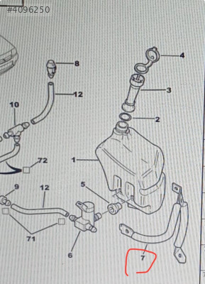 Citroen saxo Su deposu kemeri  643387