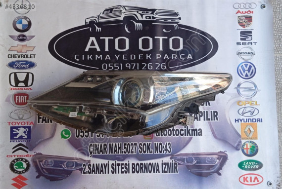 TOYOTA AURİS ORJİNAL ÇIKMA SOL FAR