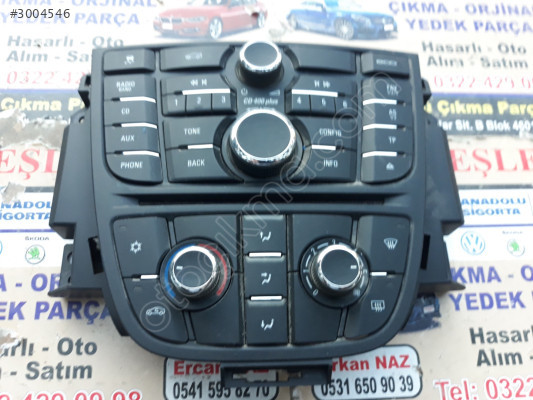 Opel Astra j kalorifer kumanda paneli (çıkma)