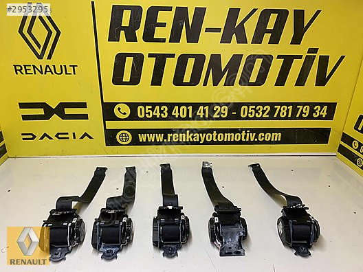 888401345R RENAULT CLİO 5 ARKA EMNİYET KEMERİ SIFIR SÖKME RENKAY