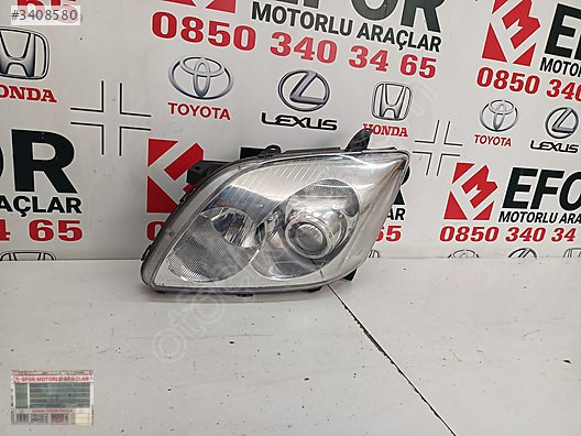 TOYOTA AVENSİS ORJİNAL ÇIKMA SOL ÖN FAR 03-06