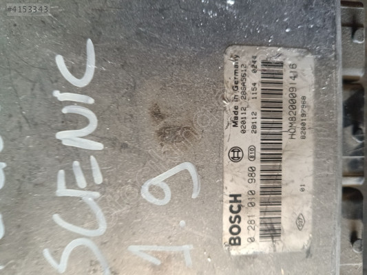 Renault Scenic 1.9DCI 8200197968 0281010980 Motor Beyni