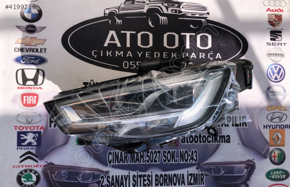 AUDİ A3 ORJİNAL ÇIKMA SOL FAR SIFIR