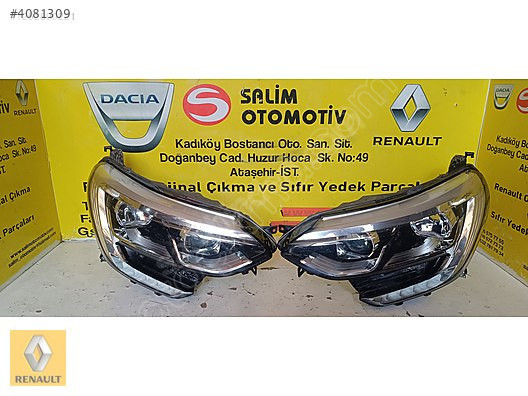 RENAULT MEGANE 4 JOY ÇIKMA ORJİNAL SAĞ SOL FAR VE DİGERLERİ