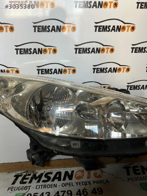 PEUGEOT PEJO 207 SAĞ FAR ORJ ÇIKMA TEMSAN OTO