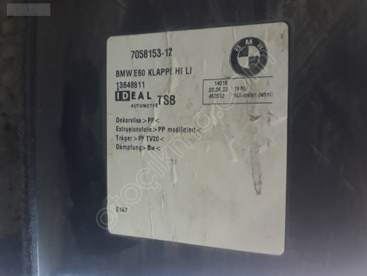 BMW E60 BAKALİT SOL İÇ DÖŞEME BAKALİTİ 7058153-12