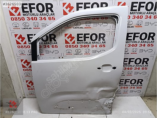 TOYOTA PROACE SOL ÖN KAPI ÇIKMA ORİJİNAL PARÇA 2022-2024