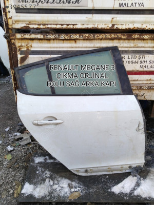 RENAULT MEGANE 3 ÇIKMA ORJİNAL DOLU SAĞ ARKA KAPI