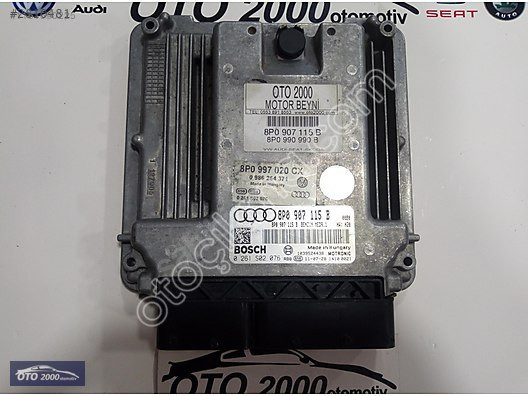 8P0907115B-8P0990990B AUDI A3 BPY 2.0 MOTOR BEYNİ
