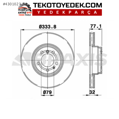 BMW E38 99-01 E52 00-03 ÖN DİSK TAKIM / BRAXİS ORJ