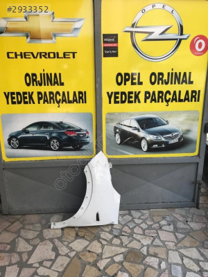 opel crossland x sol ön çamurluk beyaz