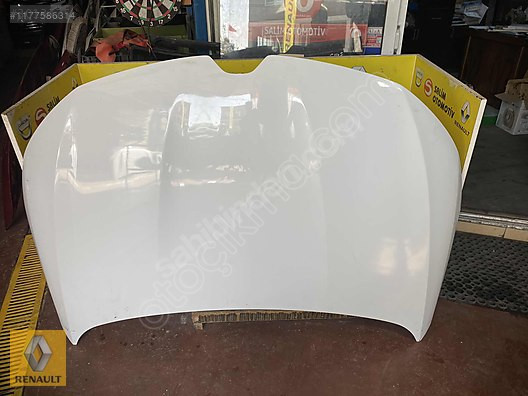 651005574R RENAULT MEGAN 4 ÇIKMA ORJİNAL BEYAZ MOTOR KAPUTU VE D