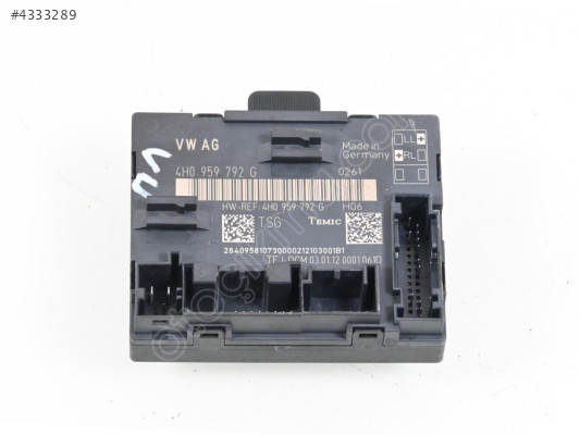 Audi A8 4H Kapı Beyni 4H0959792G Orijinal Garantili Çıkma