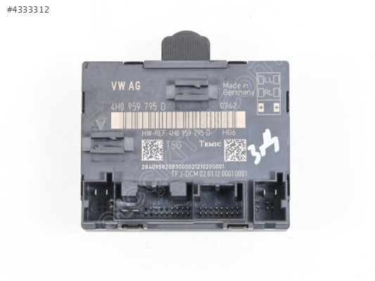 Audi A8 4H Kapı Beyni 4H0959795D Orijinal Garantili Çıkma