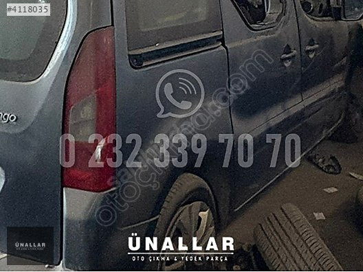 2018 CİTROEN BERLİNGO SAĞ ARKA ÇAMURLUK | ÜNALLAR OTO ÇIKMA |