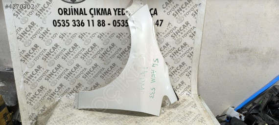 TOYOTA COROLLA 2019 2025 SOL ÖN ÇAMURLUK ÇIKMA ORJİNAL SEDEFLİ