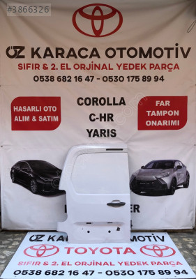 2020-2025 TOYOTA PROACE CITY ÇIKMA ORJINAL SOL ARKA BAGAJ KAPAĞI