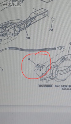 citroen c3 durdurma parçası Sol 9136 Q9