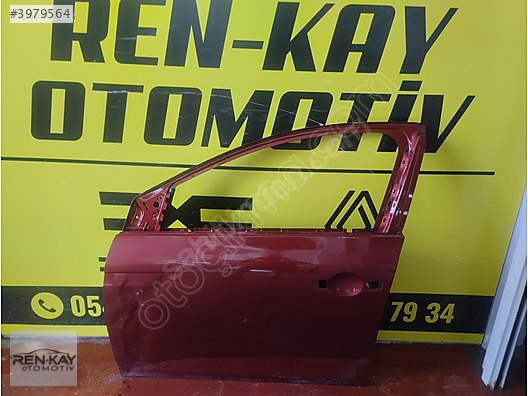 806758481R RENAULT MEGANE 4 SOL ÖN KAPI BORDO KIRMIZI ORJ ÇIKMA
