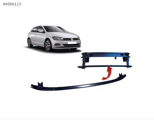 2G0807651 VW POLO 2018-2020 ÖN TAMPON DEMİR TUTUCU PROFİL BAR