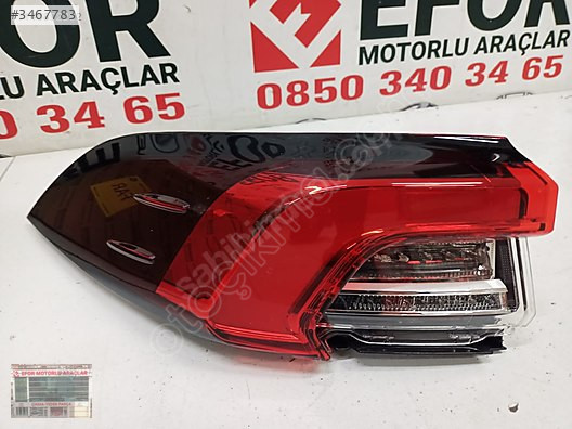 TOYOTA COROLLA ORJİNAL SIFIR SOL ARKA STOP LEDLİ OEM:81561-02D21