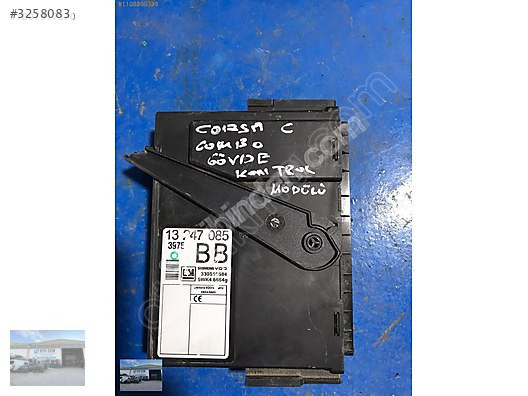 OTO CEMDEN ÇIKMA OPEL CORSA C GÖVDE KONTROL MODÜLÜ