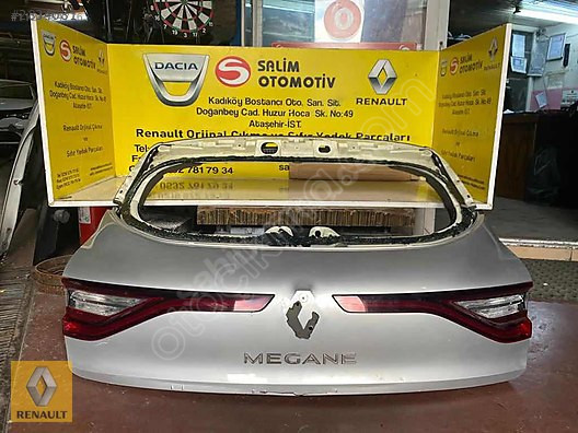 Orjinal Çıkma Renault Megane4 Bagaj Kapakları ve Diğer Parça