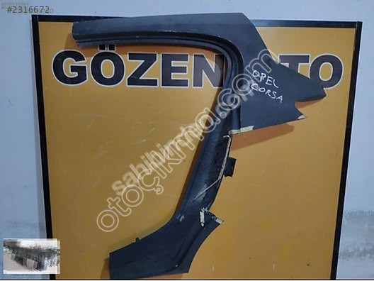 OPEL CORSA D SOL ARKA ÇAMURLUK ORJİNAL SIFIR