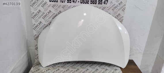 TOYOTA COROLLA 2013 2018 ÖN KAPUT ÇIKMA ORJİNAL DÜZ BEYAZ