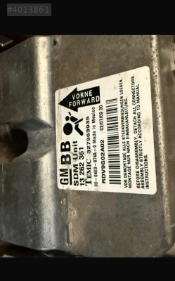 Opel corsa 2019 airbag beyni