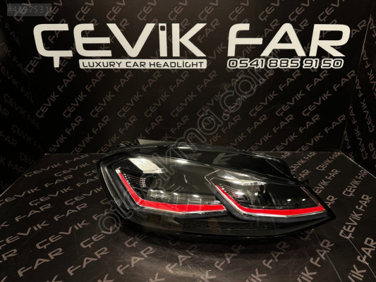 VOLKSWAGEN GOLF 7.5 2017-2020 J DÖÜŞÜM SOL LED FAR TAKIM KIRMIZI