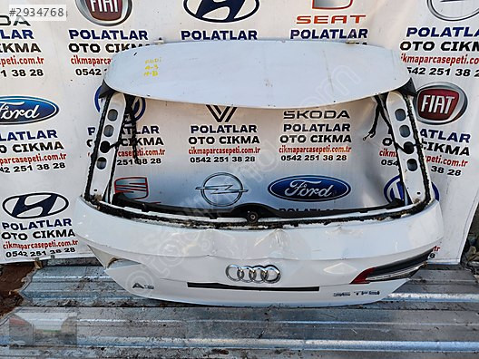 Audi A3 hatchback bagaj kapağı orijinal A3 bagaj döşeme A3 kilit