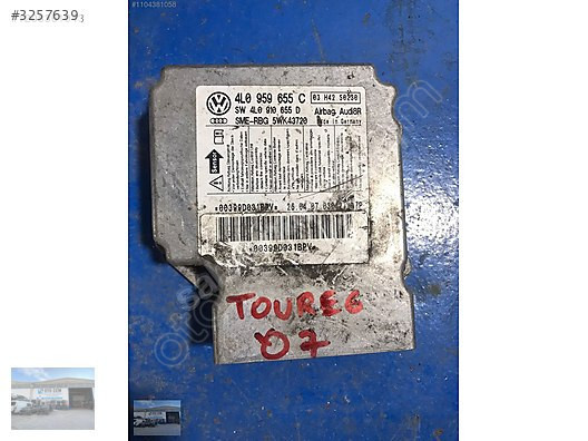 OTO CEMDEN ÇIKMA VW TOUAREG Q7 AİRBAG BEYNİ 4L0959 655 C
