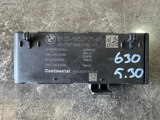 9852925-01 BMW 530 G30 BAGAJ KİLİT BEYNİ EGE OTOMOTİV