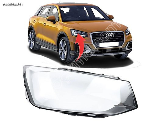 AUDİ Q2 2018-2020 SAĞ FAR CAMI