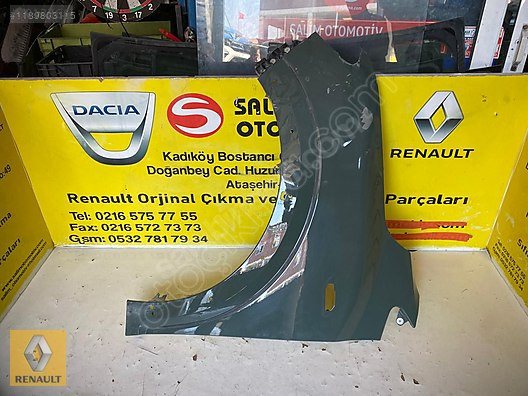 DACİA DUSTER ÇIKMA ORJİNAL SOL ÖN ÇAMURLUK VE DİĞER PARÇALARI