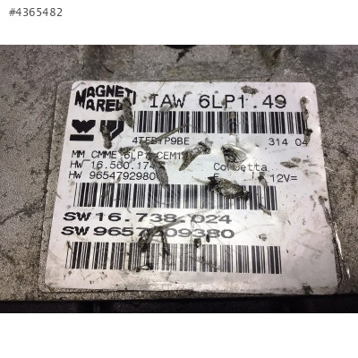 Peugeot 307 2.0 Motor Beyni IAW6LP1.49 9657009380 9654792980