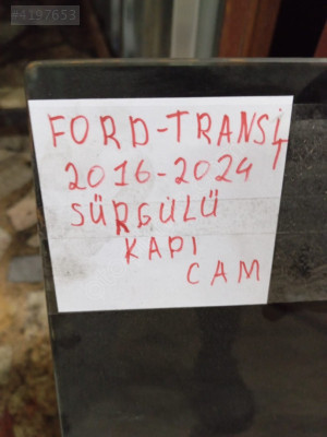 2016-24 FORD TRANSİT SÜRGÜLÜ KAPI CAMI ÇIKMA ORJİNAL