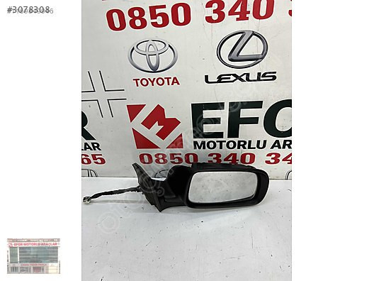TOYOTA AVENSİS SAĞ AYNA KATLANIR SİNYALSİZ ORJİNAL ÇIKMA PARÇA