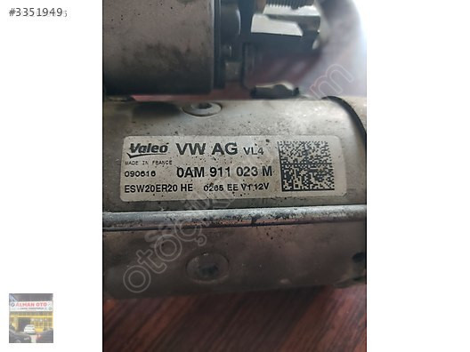 0AM911023M VW / A3 OCTAVİA / GOLF MARŞ DİNAMOSU