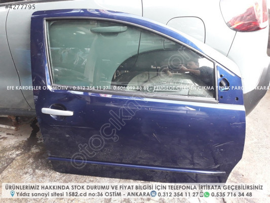 Citroen C2 çıkma sağ kapı
