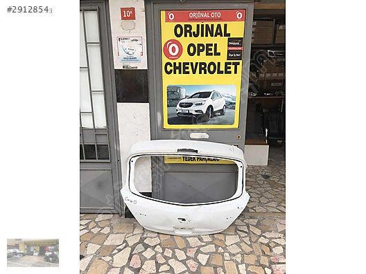 Opel corsa d beyaz renk çıkma bagaj kapağı ORJİNAL OTO OPEL