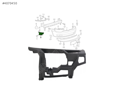 5K0807724B VW GOLF6 2009-2012SAĞ ÖN TAMPON BAĞLANTI BRAKEETİ