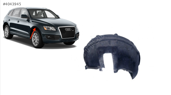 8R0810172D ÇAMURLUK DAVLUMBAZI ARKA R Q5 09-17