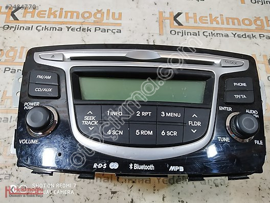HYUNDAİ ACCENT BLUE TEYP RADYO CD ÇALAR CD1138CK03 15000366