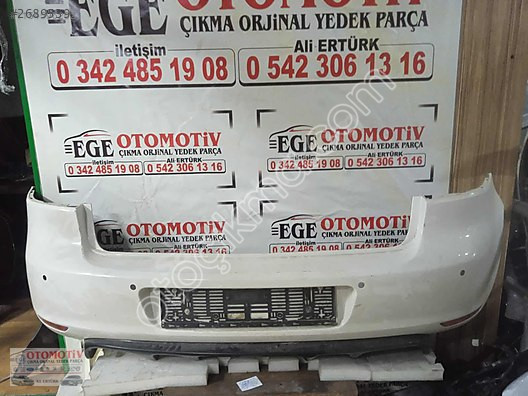 2009/2012 WV GOLF 6 BEYAZ ARKA TAMPON ORJINAL HATASIZ
