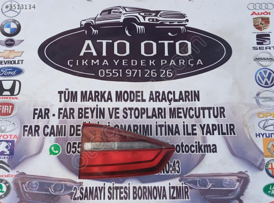 VOLKSWAGEN JETTA ORJİNAL ÇIKMA SAĞ İÇ STOP