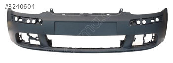 VOLKSWAGEN GOLF- 5- 04/09; ÖN TAMPON SİYAH (SİS/BANT DELİKLİ