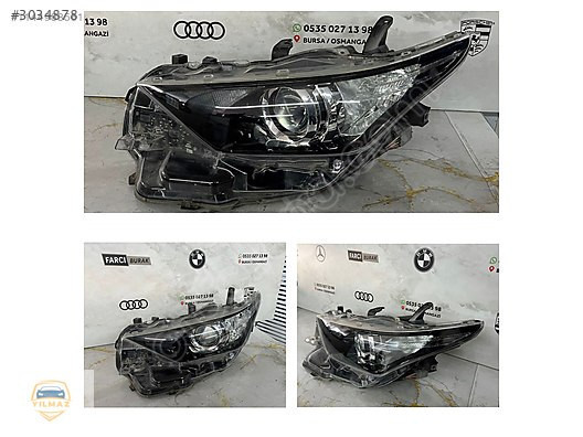 TOYOTA AURİS MAKYAJLI SOL FAR ORJİNAL